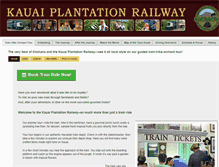 Tablet Screenshot of kauaiplantationrailway.com